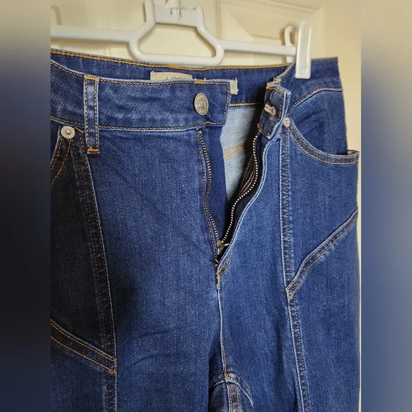 LOGO by Lori Goldstein Dark Blue Boyfriend Jeans. Size 10. NWT - Picture 4 of 9